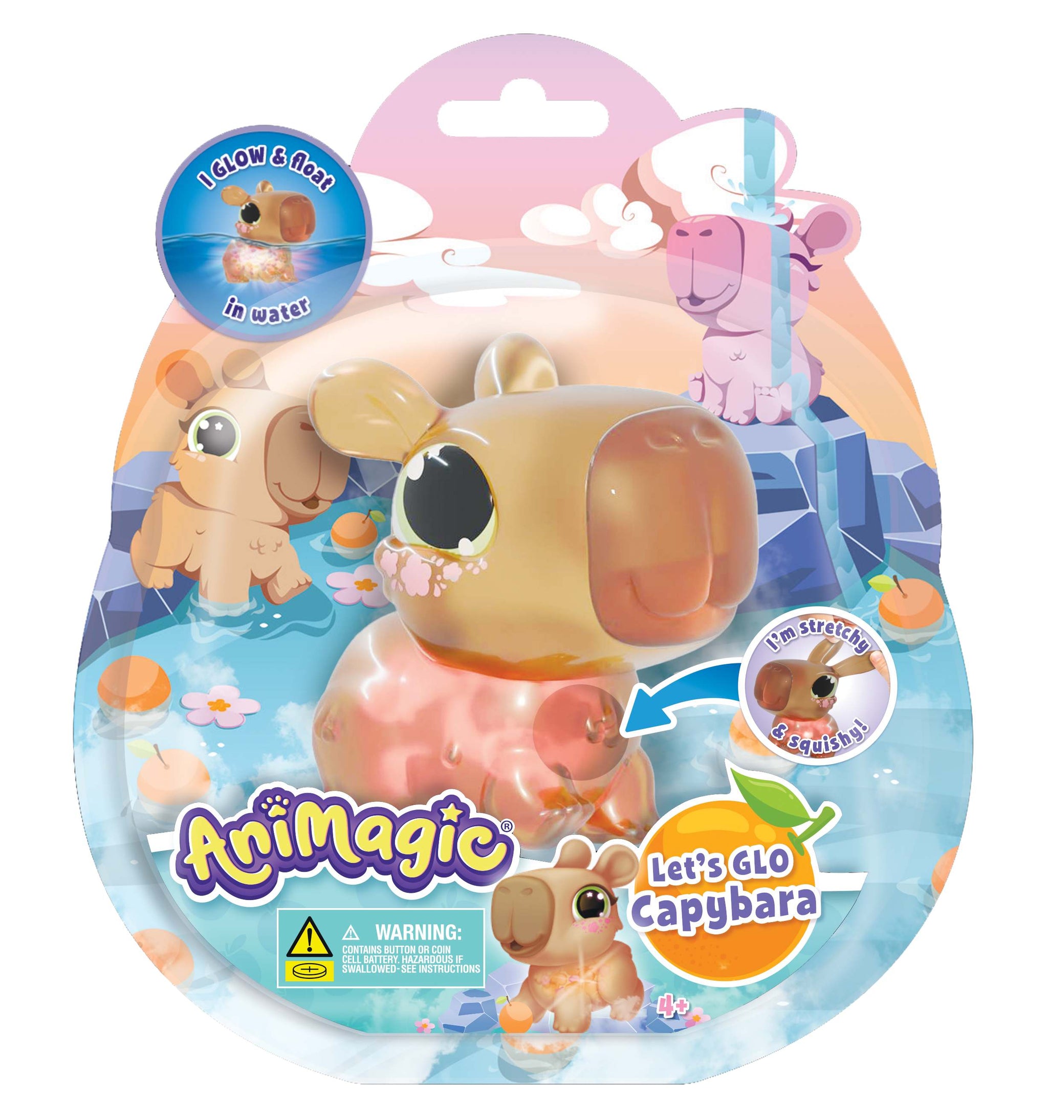 Capybara Let's Glo Animagic Kapibara brązowa