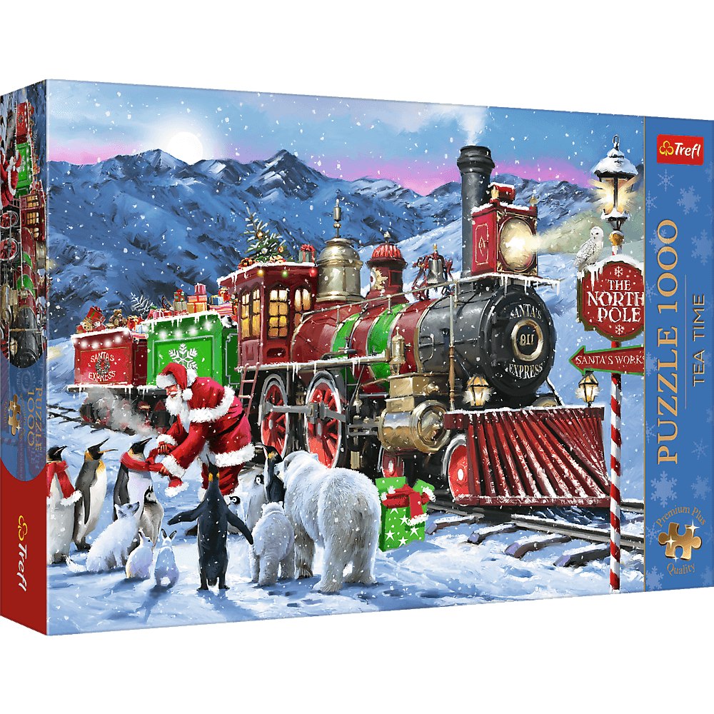 Puzzle 1000 Trefl Premium Plus Świąteczny pociąg 12097