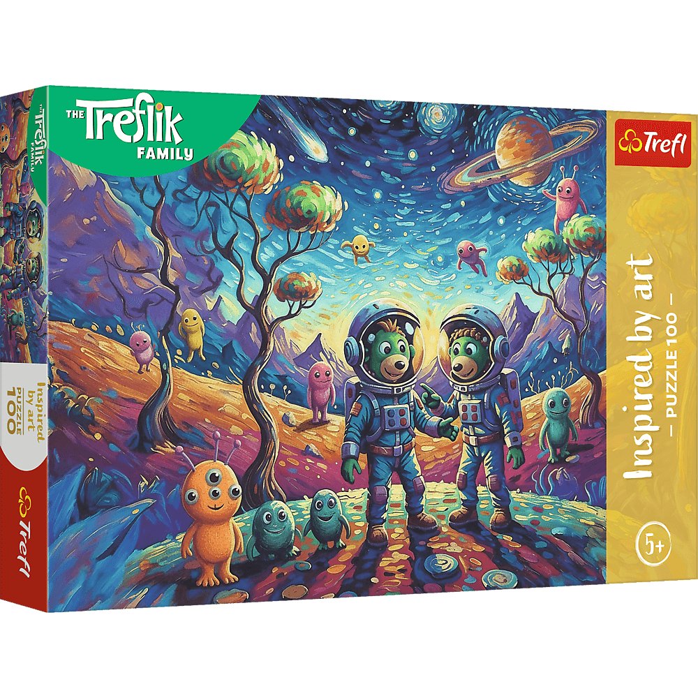 Puzzle 100 Rodzina Treflików Kosmiczne fantazje 16562