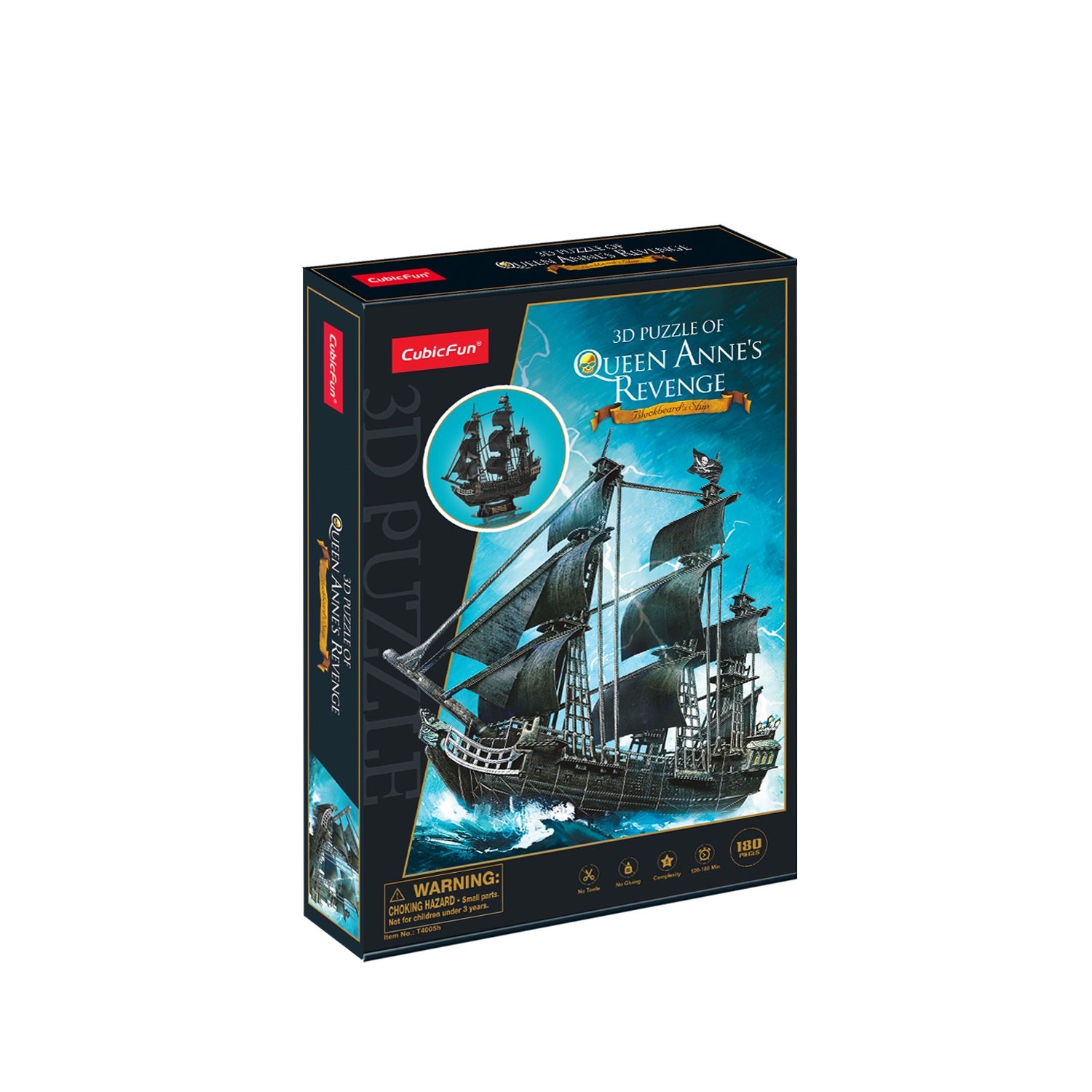 Puzzle 155 3D Okręt Piracki zemsta królowej Anny