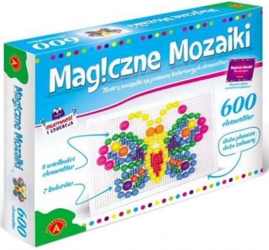 Mozaiki magiczne kreatywność i edukacja 600 elementów 0664
