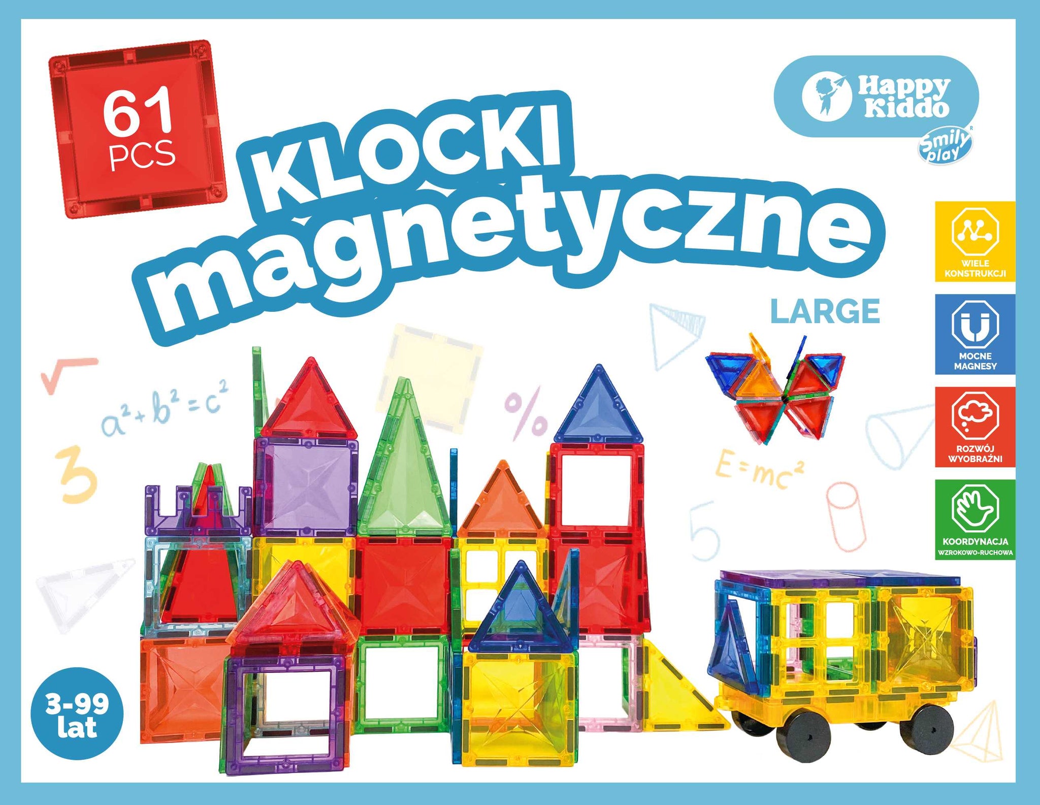 Klocki magnetyczne 61 elementów SP85382 AN01