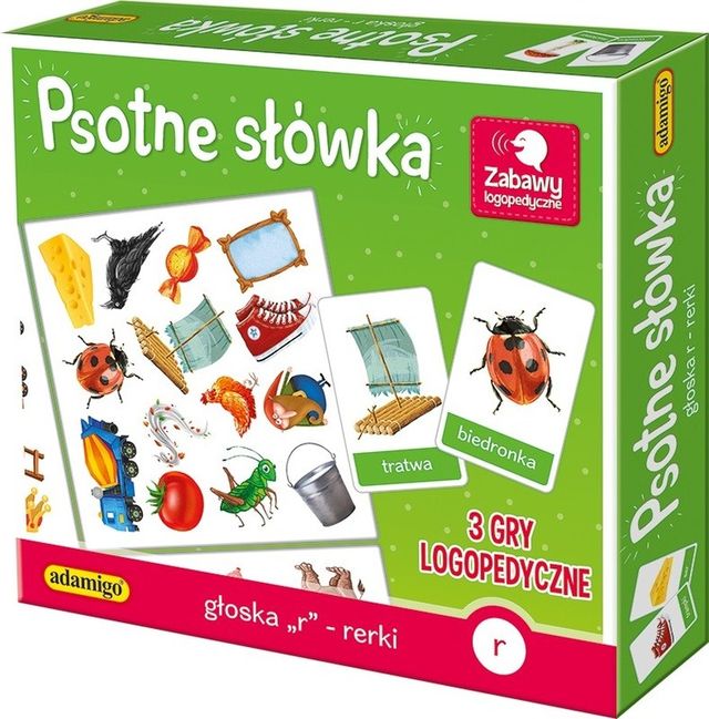 Gra Psotne słówka - głoska r - rerki