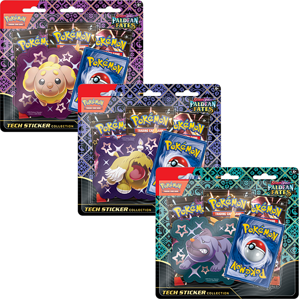 Pokemon TCG: Paldean Fates Tech Sticker BUNDLE 1 szt. mix