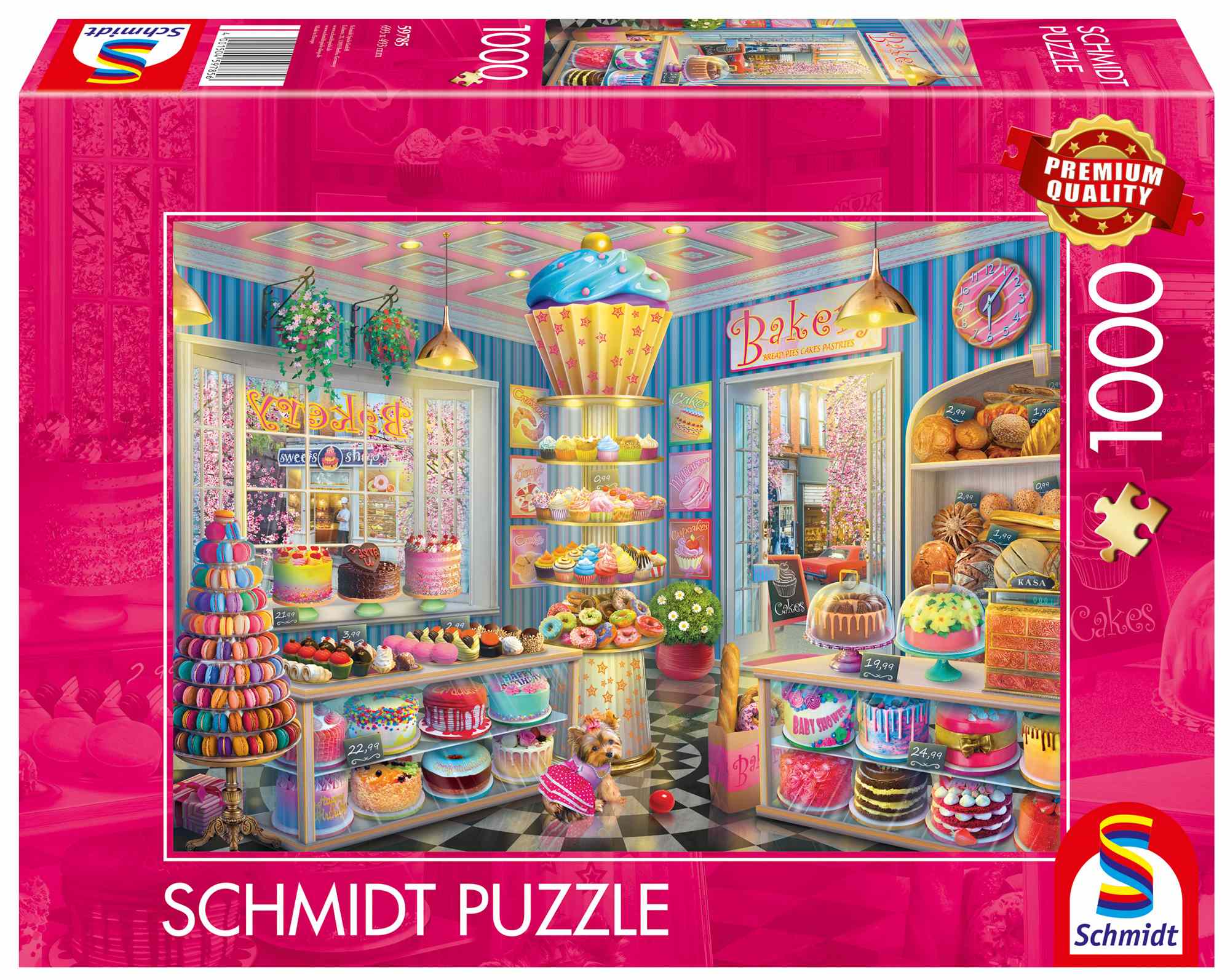 Puzzle PQ 1000 Kolorowa Cukiernia 112978