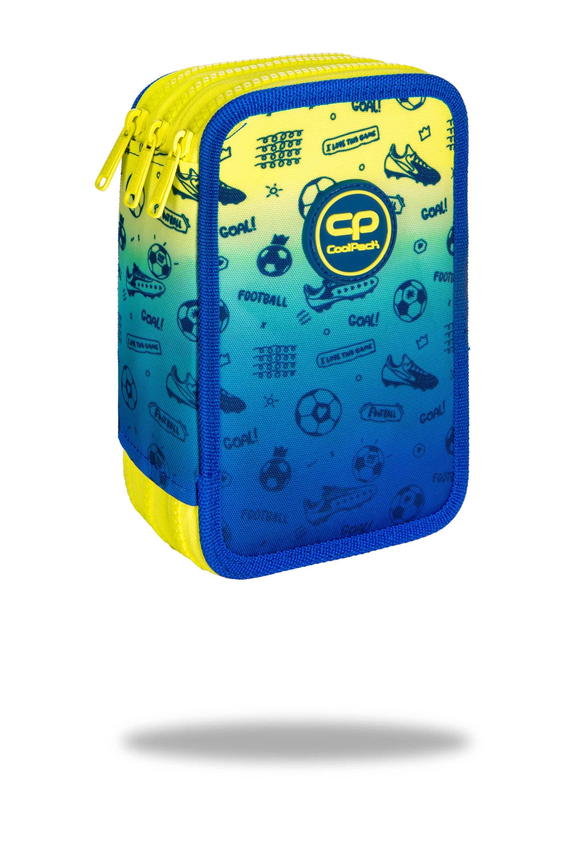 Piórnik 3-komorowy z wyposażeniem Coolpack jumper 3 football