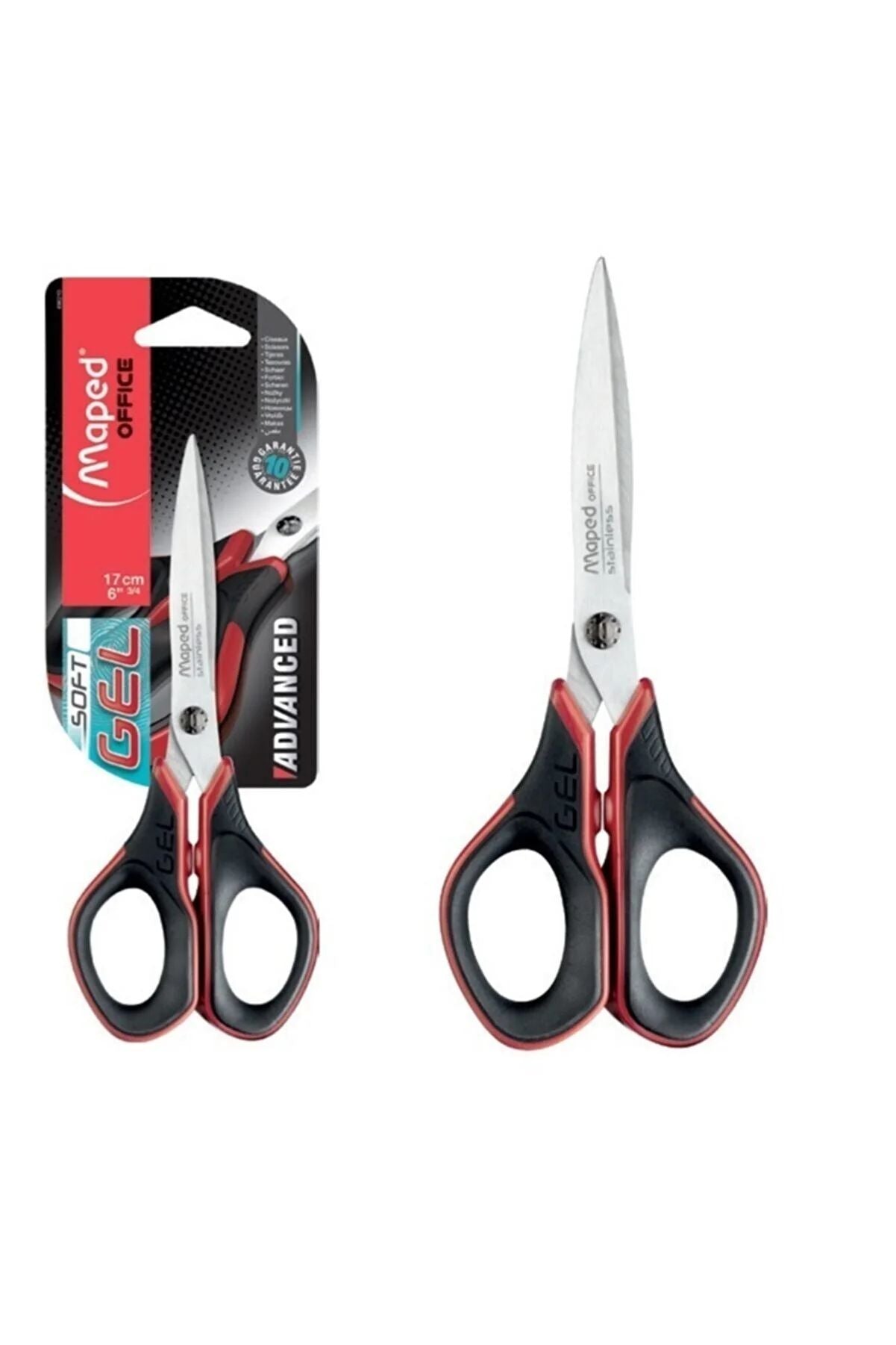 Nożyczki symetryczne Advanced Gel Maped 17 cm blister
