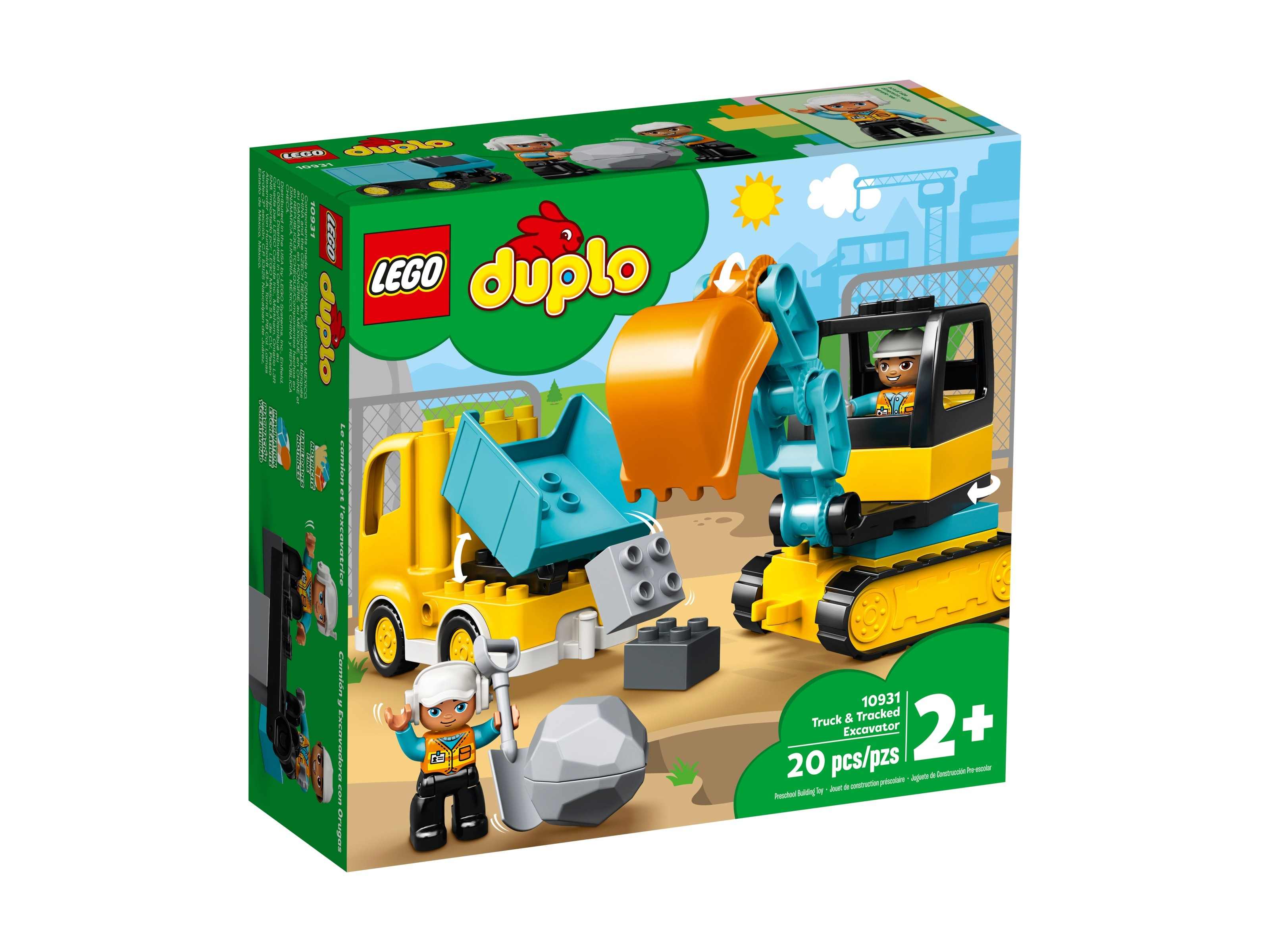 LEGO Duplo Ciężarówka i koparka gąsienicowa 10931