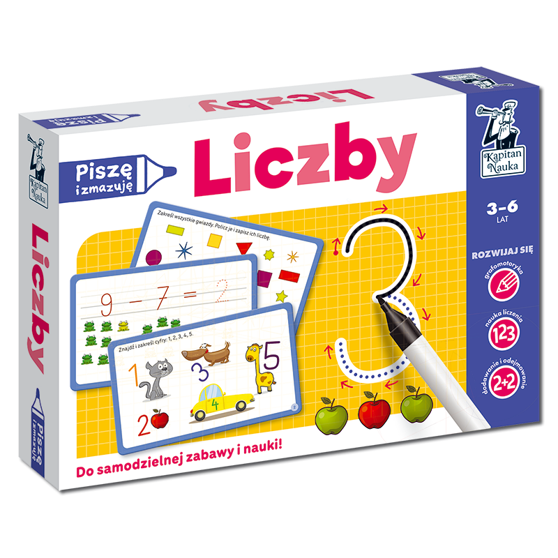 Liczby. Piszę i zmazuję. Kapitan Nauka wyd. 4