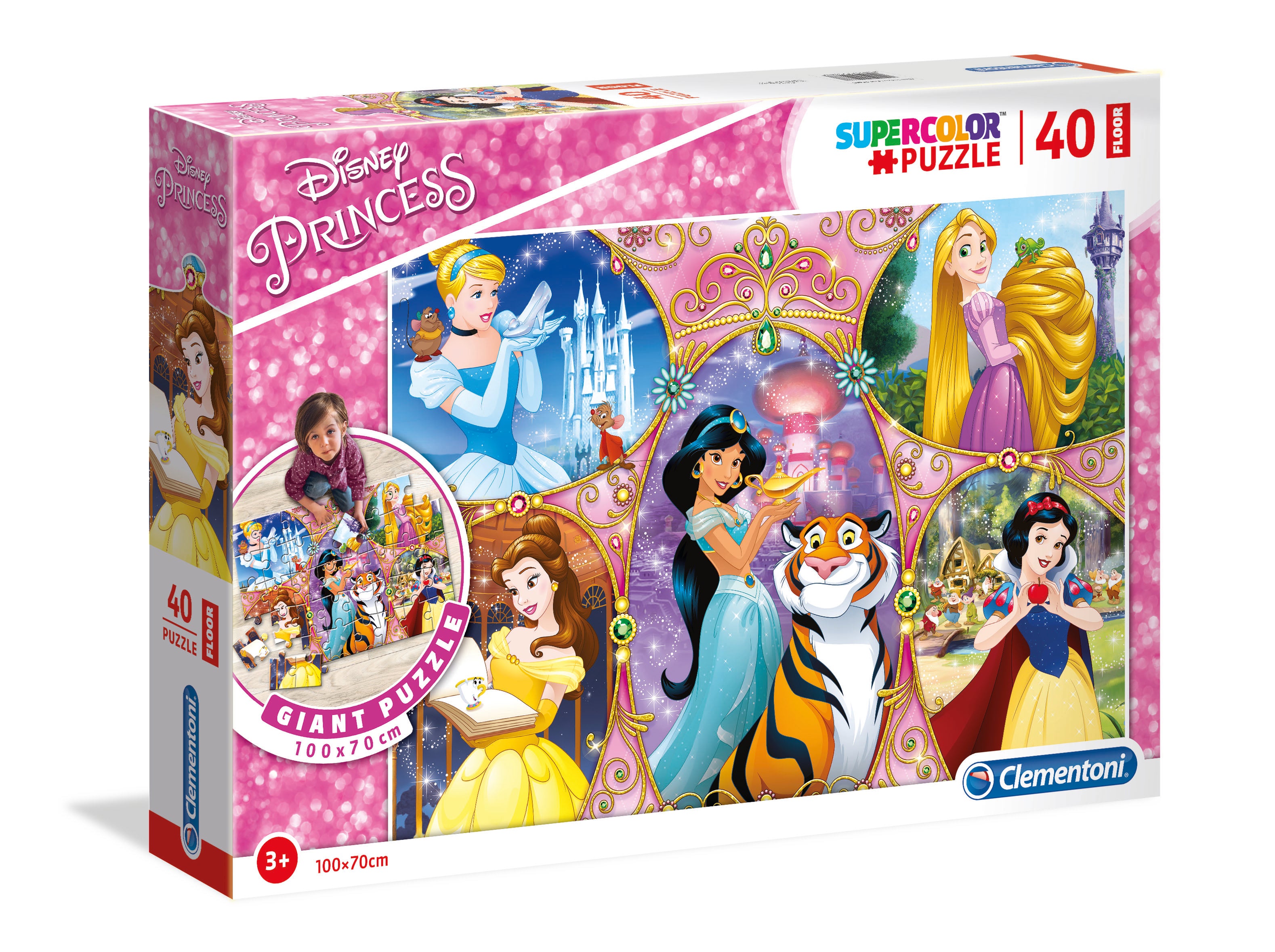 Puzzle 40 podłogowe super kolor Księżniczki 25463