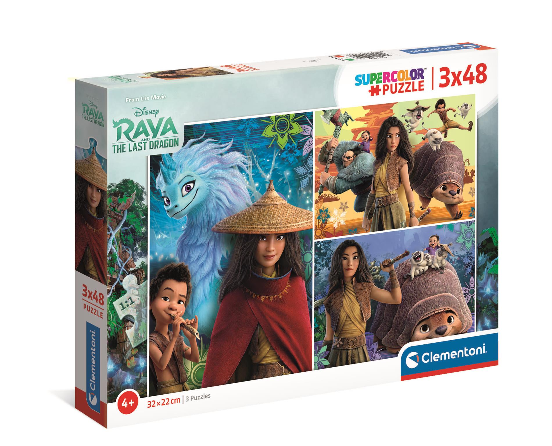 Puzzle 3w1 super color Raya i ostatni smok 25259