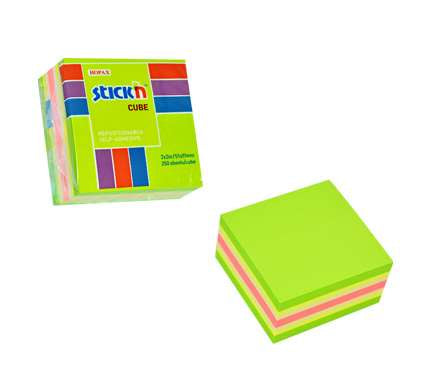 Notes kostka 51x51mm mix kolorów Maped 250 kartek