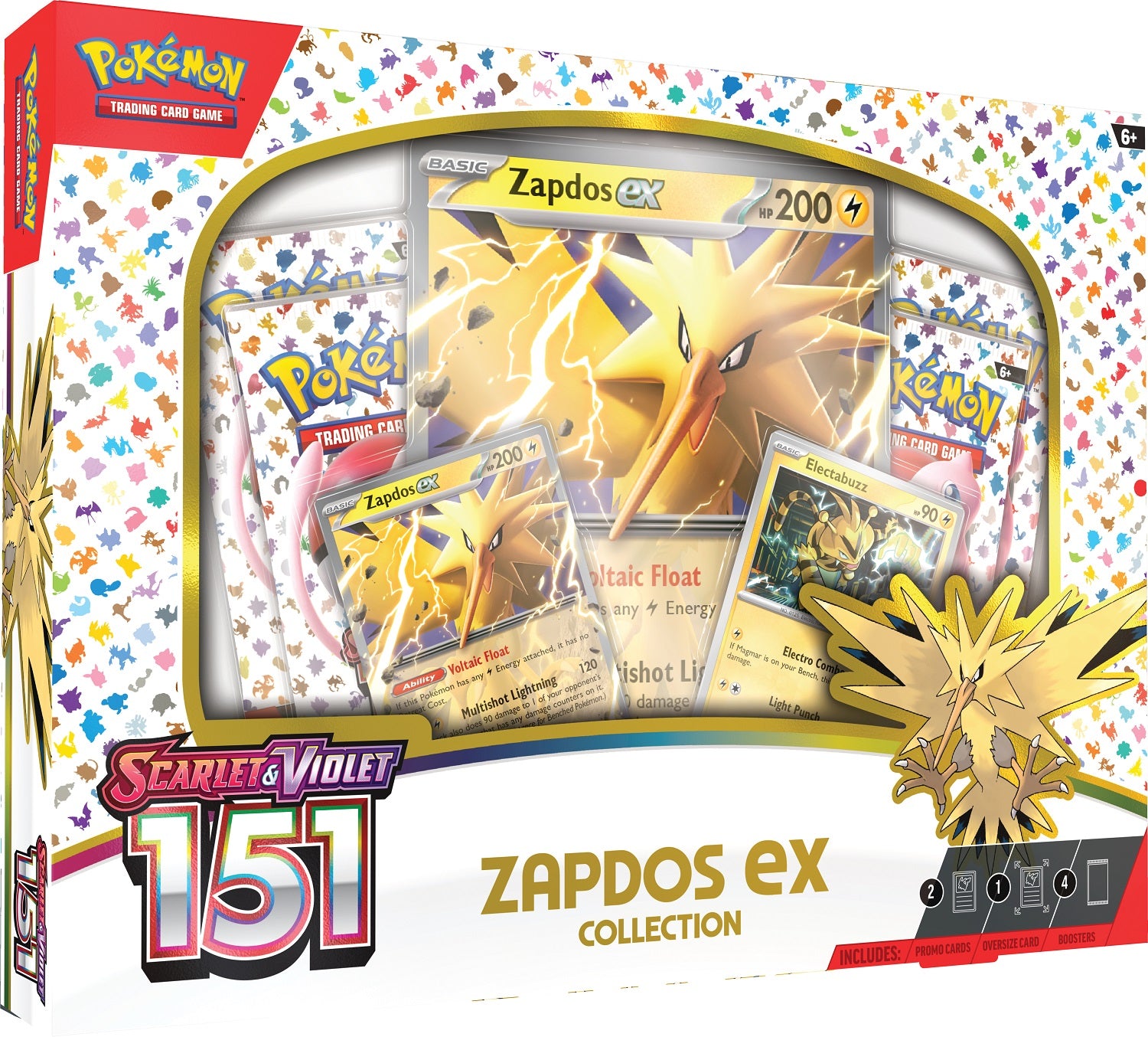 Pokemon TCG: Scarlet and Violet 151 Zapdos Ex box