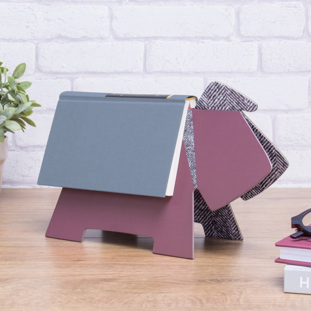 STAY! Doggy book rest - podstawka pod książkę fioletowy pies