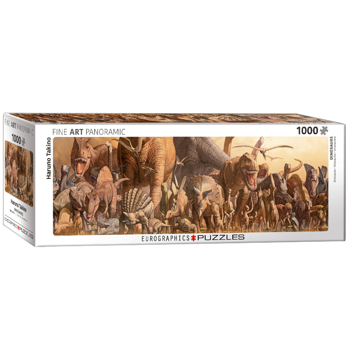 Puzzle 1000 panoramic Dinosaurs by Haruo Takino 6010-4650