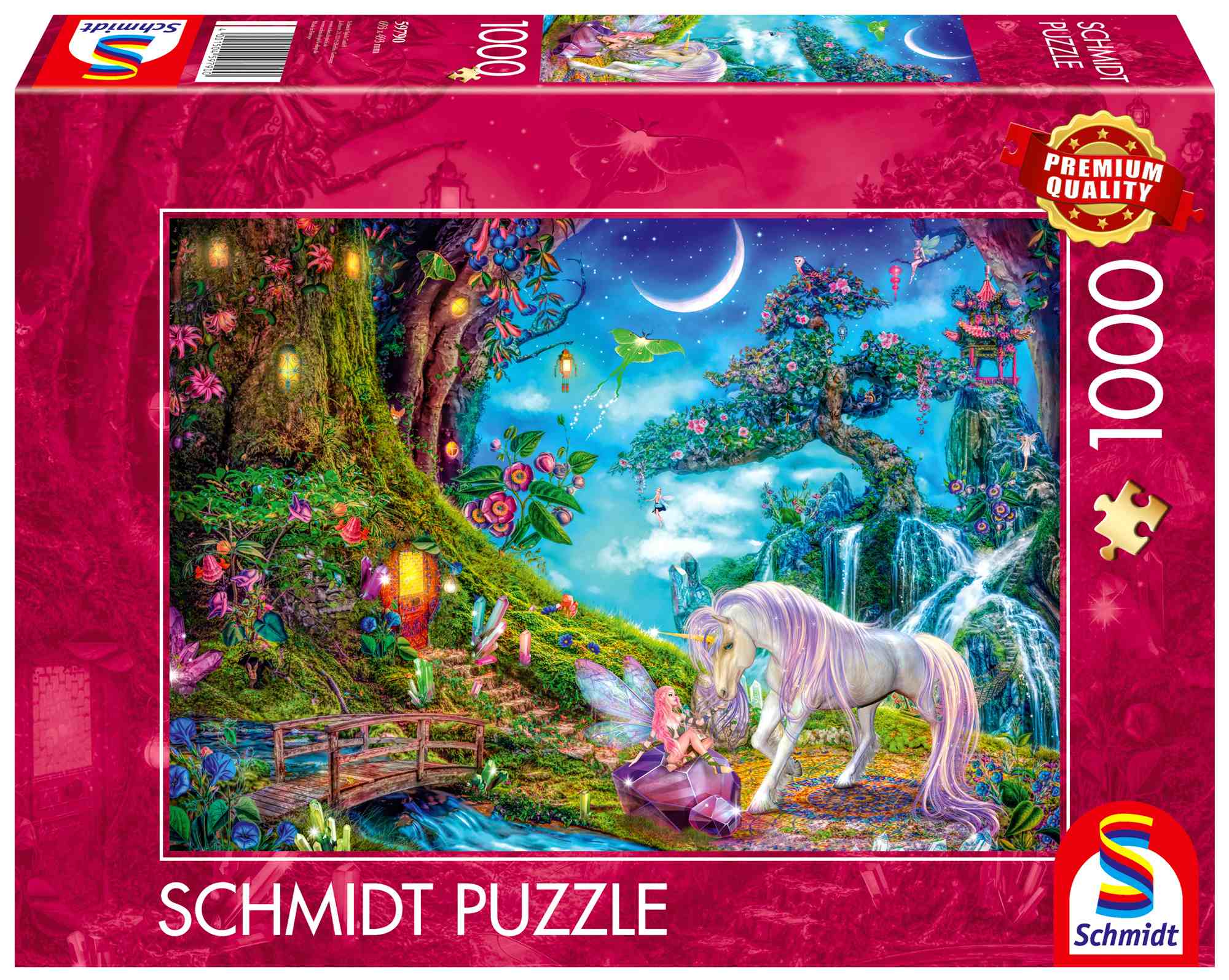 Puzzle 1000 PQ Jednorożec i Wróżka 113381