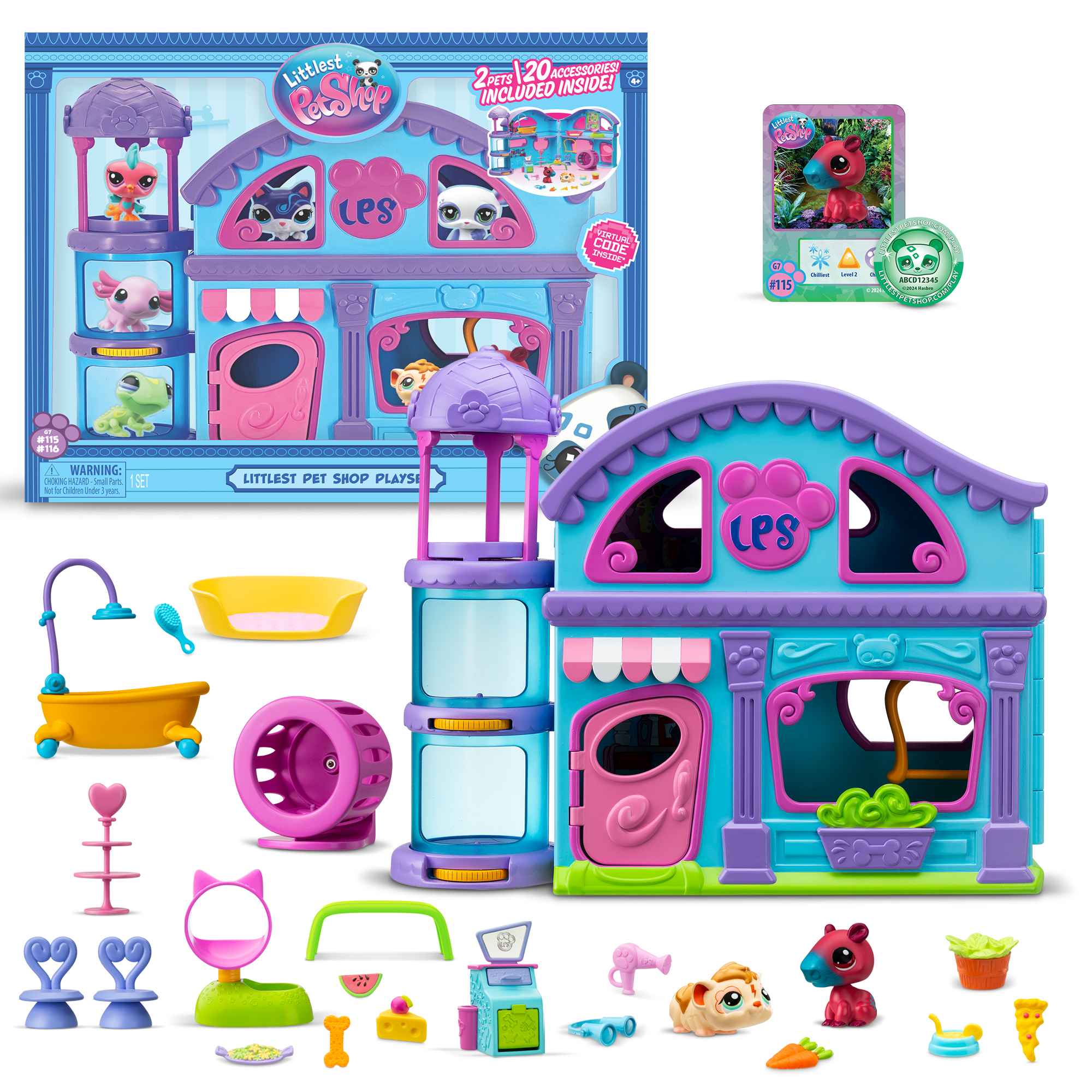 Littlest Pet Shop Domek z 2 figurkami seria 2 LPS00575