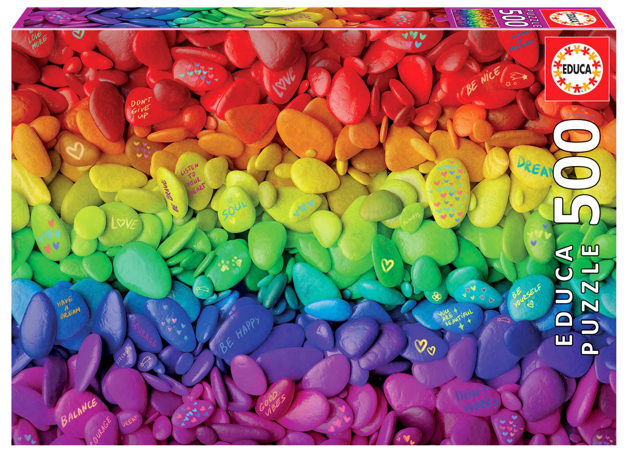 Puzzle 500 Kolorowe kamienie 111315