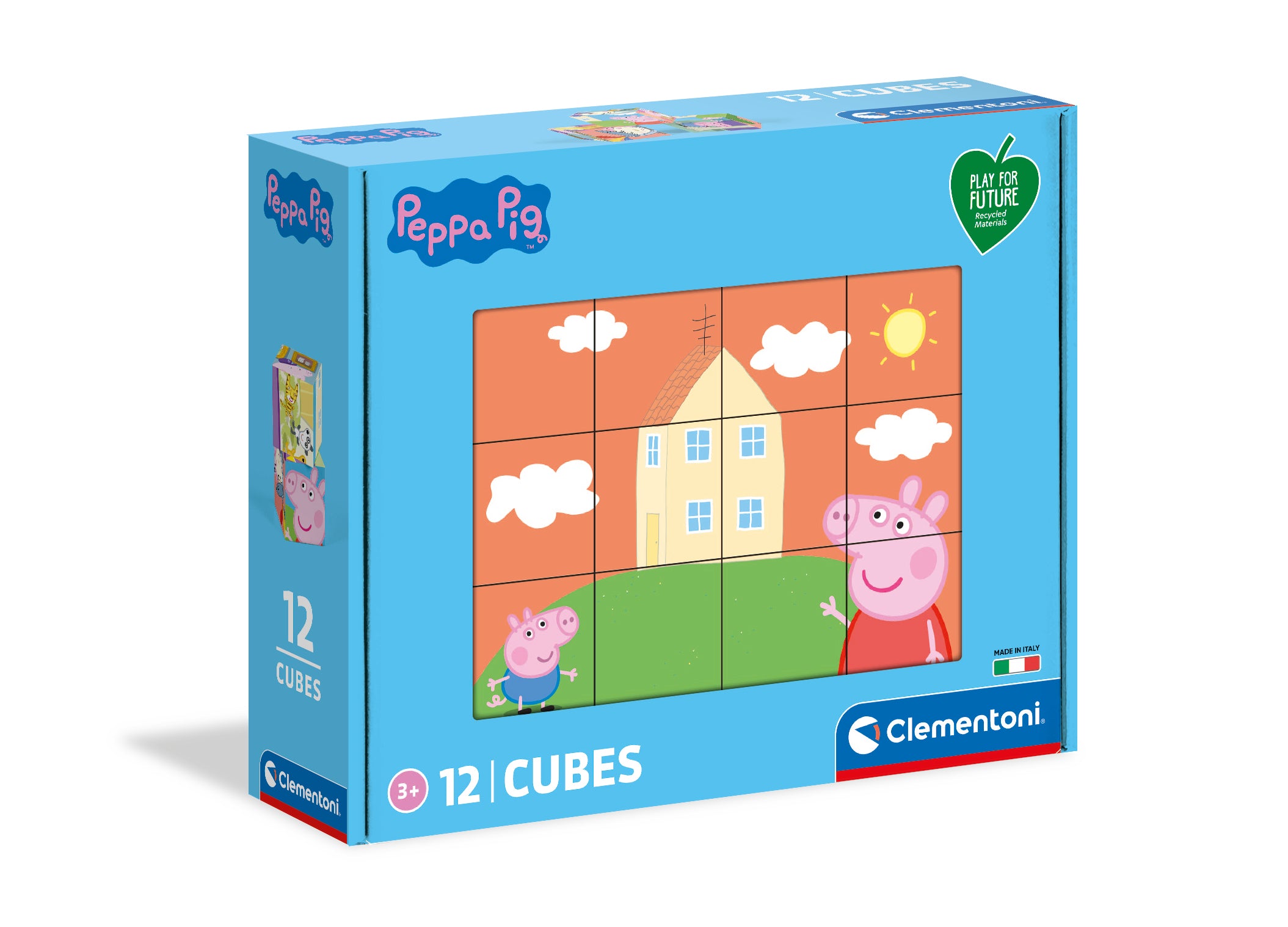 Puzzle 12 kostki play for future Świnka Pepa 45009