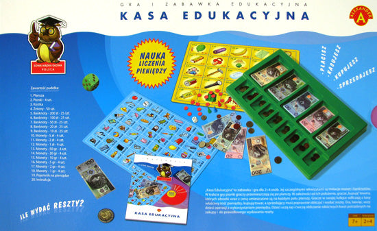 Gra Kasa edukacyjna sowa mądra głowa 0427