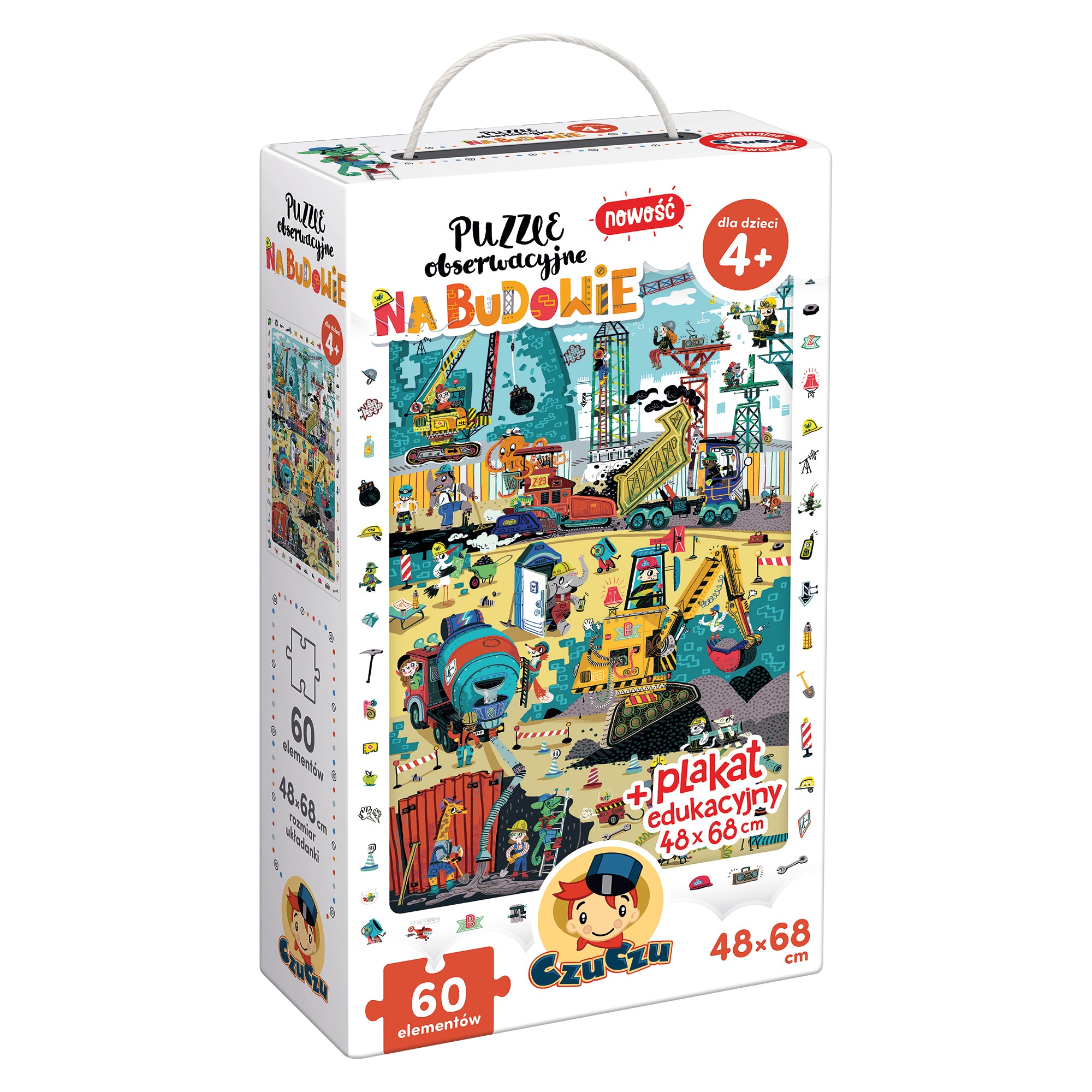 Puzzle obserwacyjne Na budowie CzuCzu