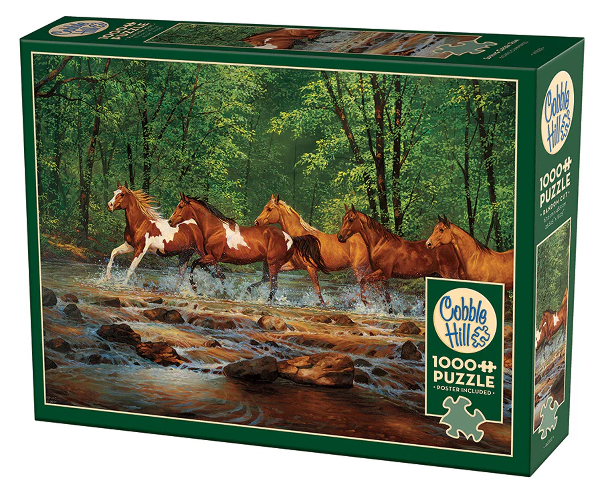Puzzle 1000 Galopem przez rzekę 113538