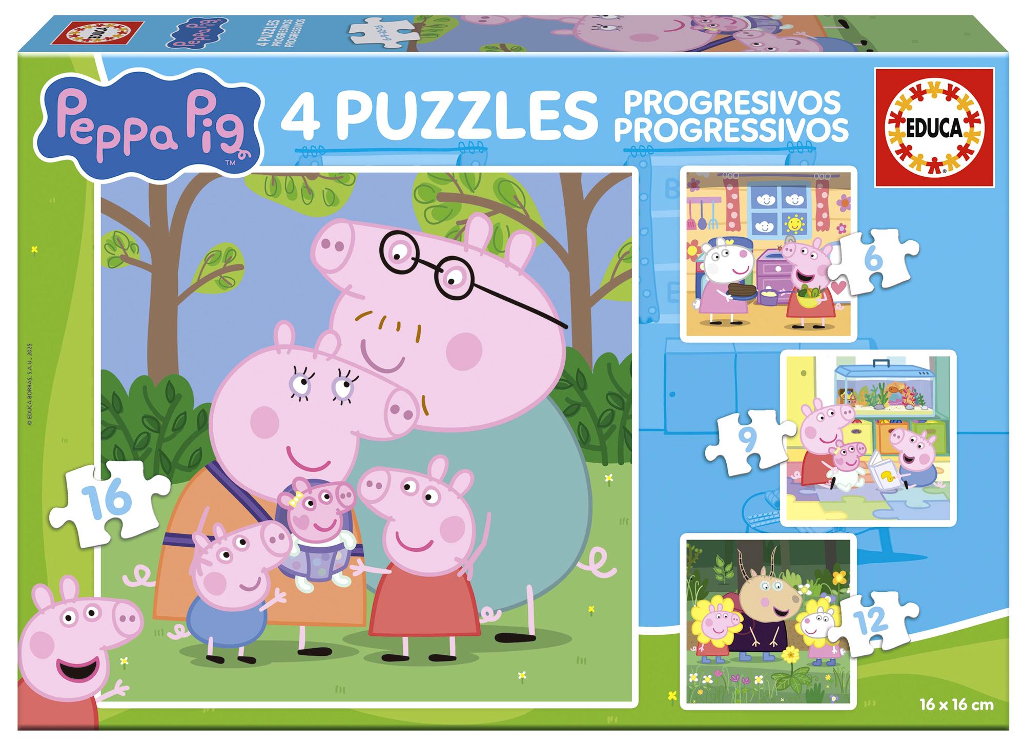 Puzzle 4w1 Świnka Peppa 113785