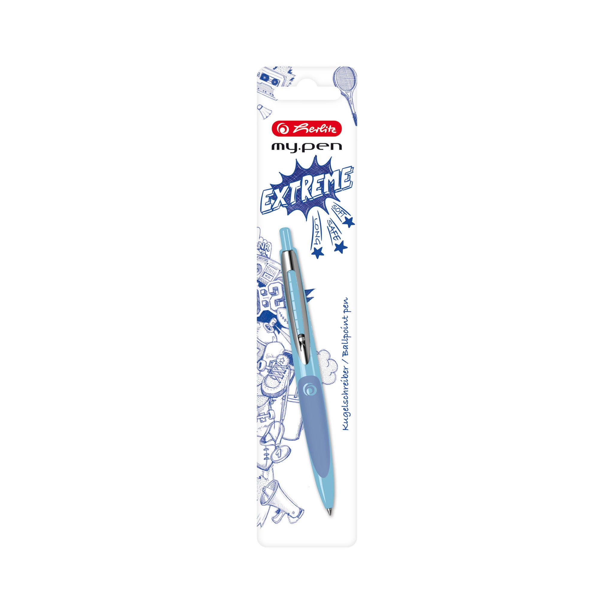 Długopis Herlitz my.pen niebieski jasny-niebiski ciemny