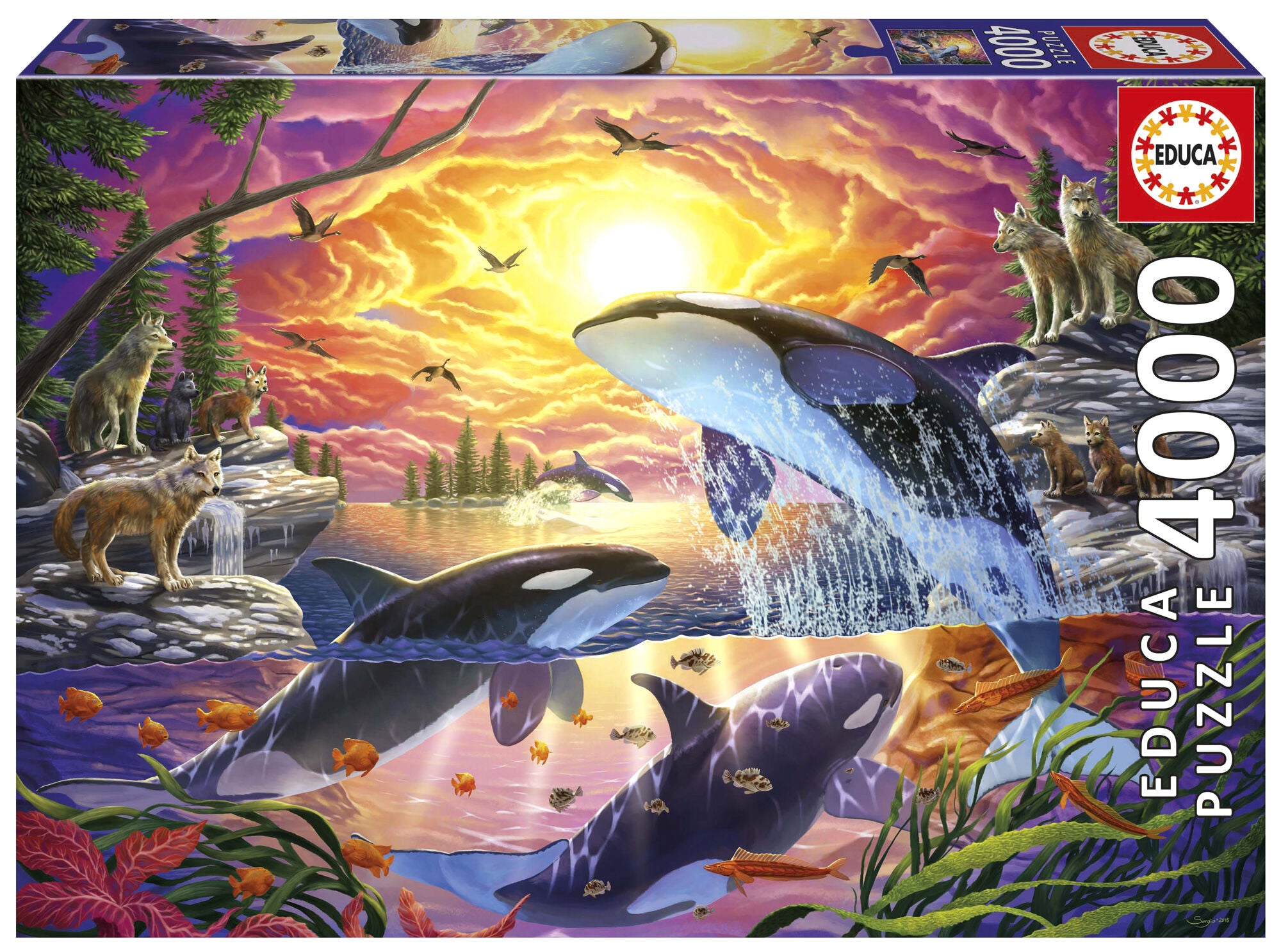 Puzzle 4000 Uwolnić Orkę 113429