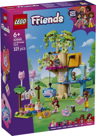 LEGO Friends Kocie przyjęcie urodzinowe i domek na drzewie 42666