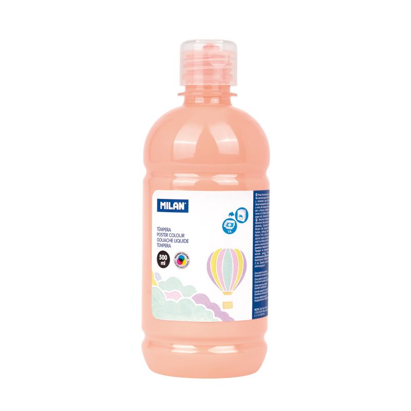 Farba tempera butelka 500 ml pastel jasny róż