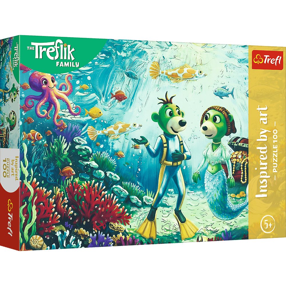 Puzzle 100 Rodzina Treflików Magia głębin 16565