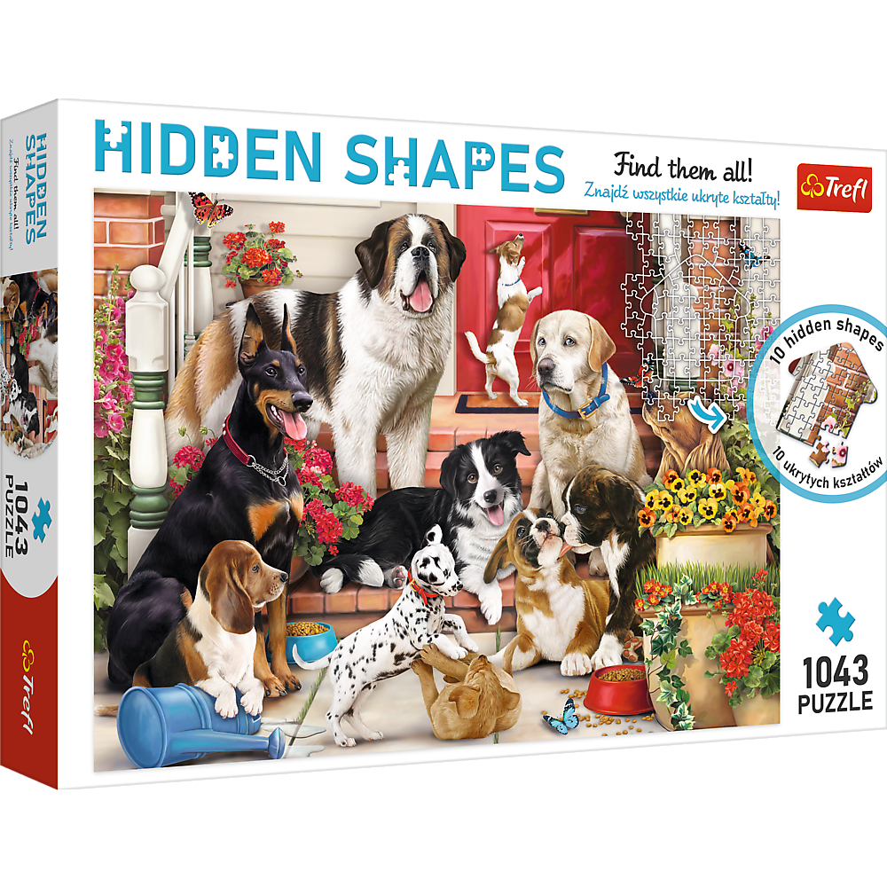 Puzzle 1043 Hidden Shapes Psia zabawa 10675