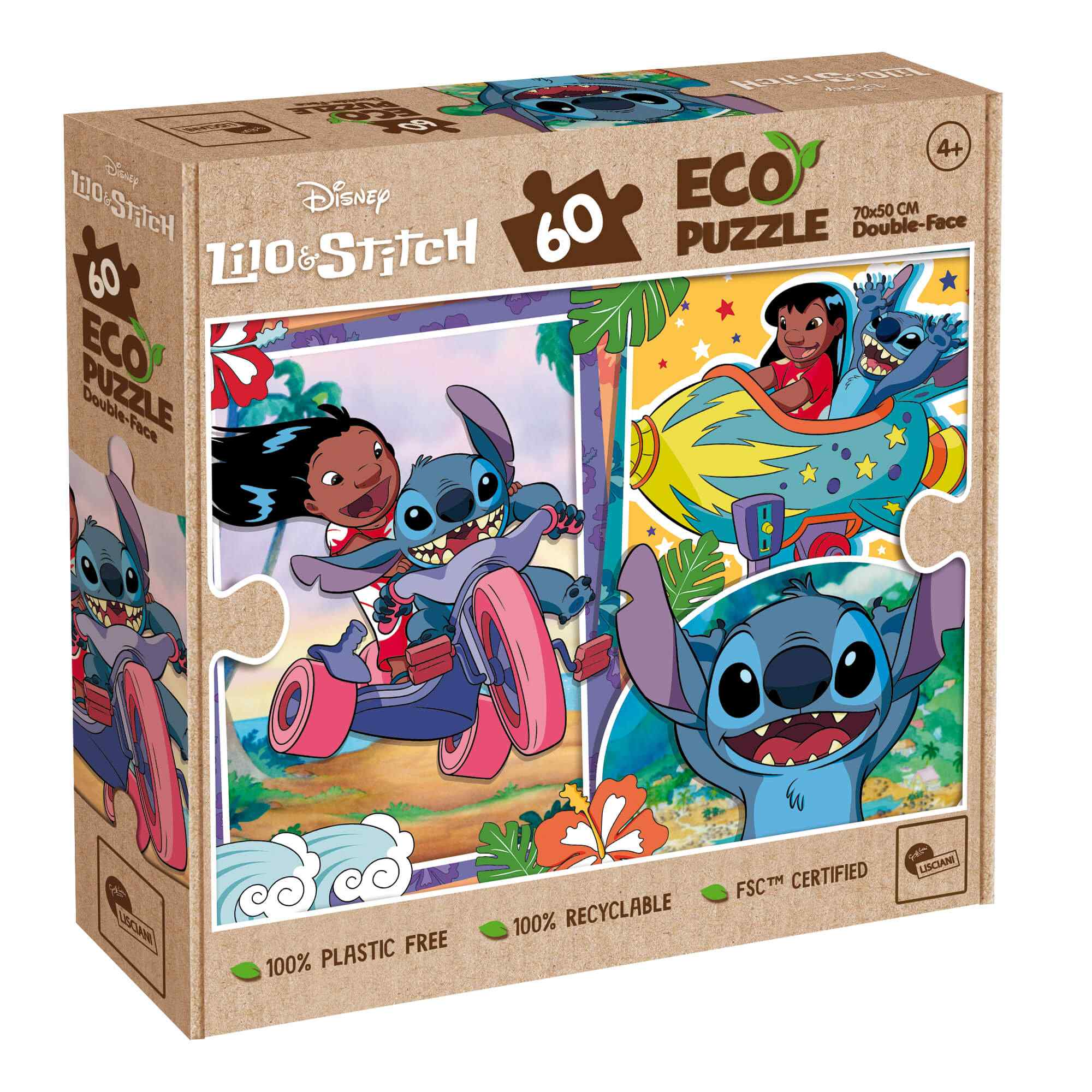 Lisciani Puzzle 60 Eko dwustronne Stitch 304-111183