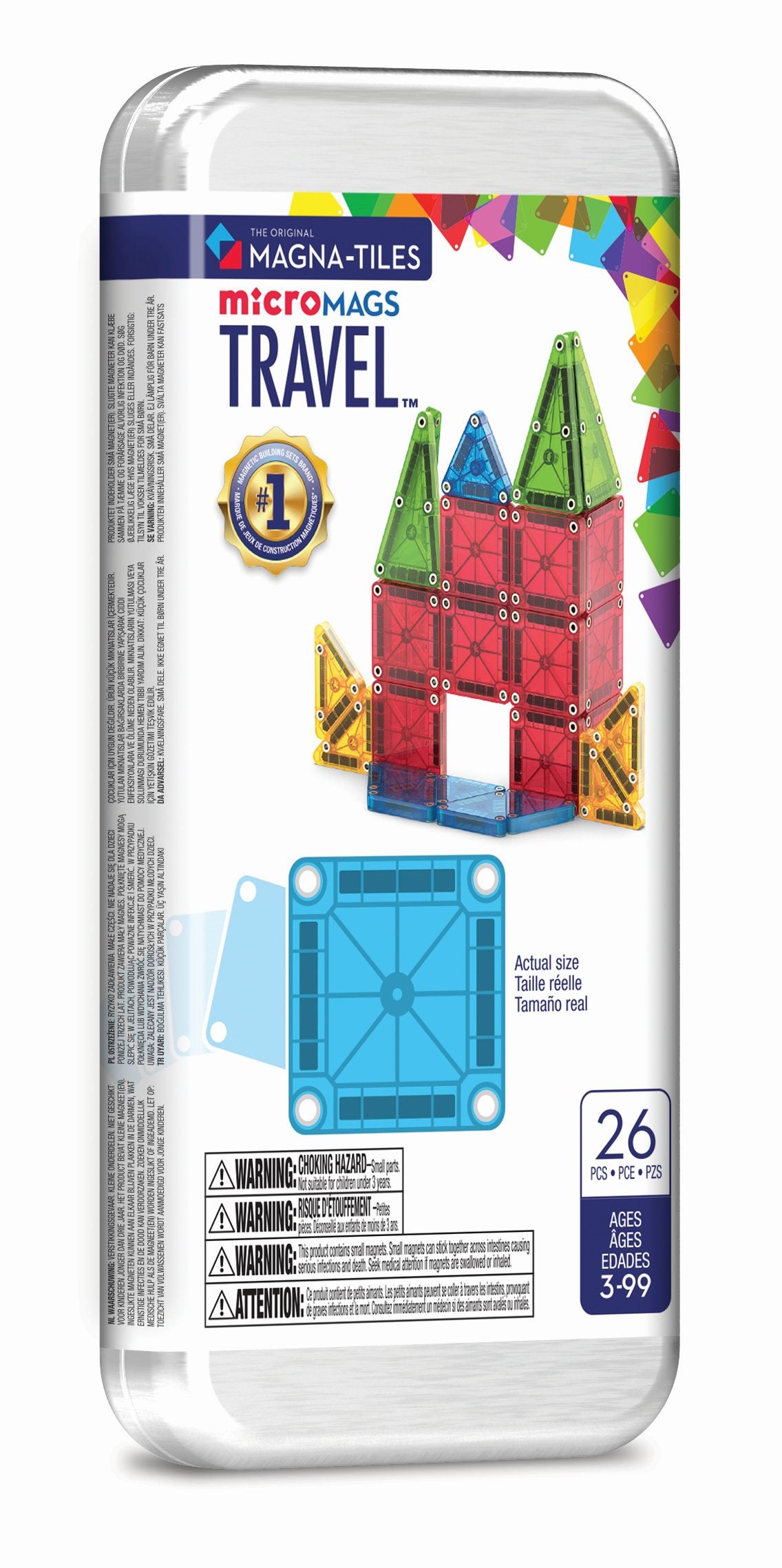 Klocki Magnetyczne Travel microMAGS 26 elementów