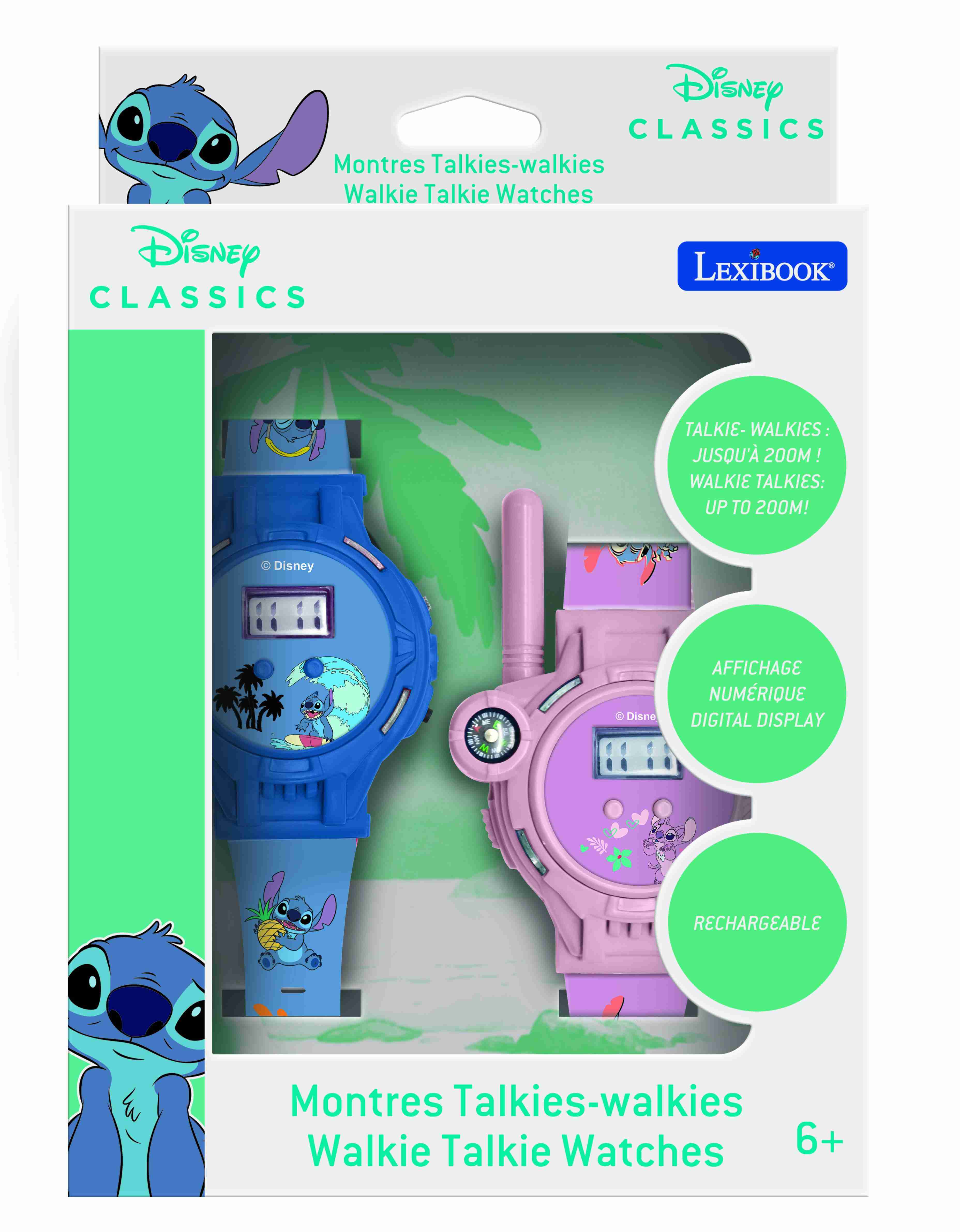 Zegarki z krótkofalówką Stitch Lexibook DMWTW1D