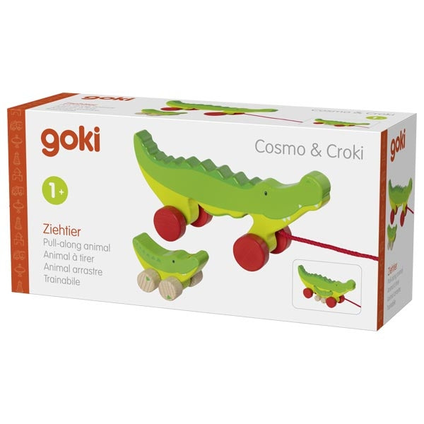 Krokodyle Cosmo i Croki do ciągnięcia Goki