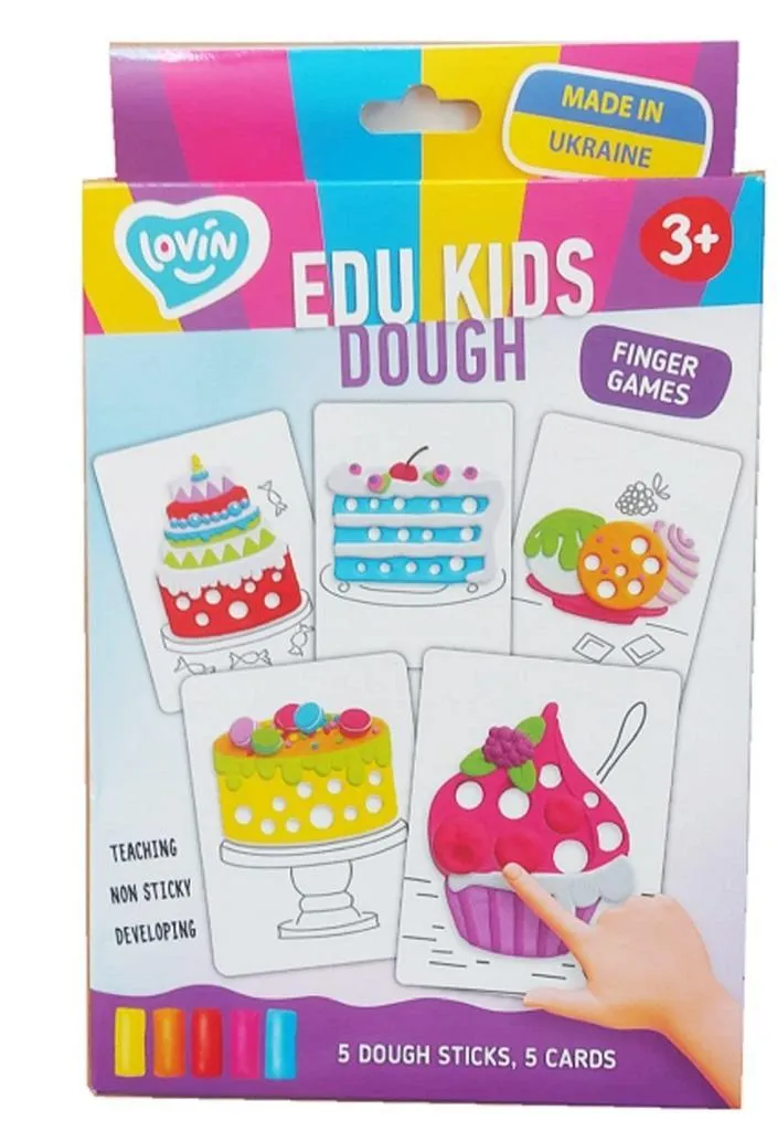 Masa plastyczna lekka TM Lovin Edu Kids Sweets + karty