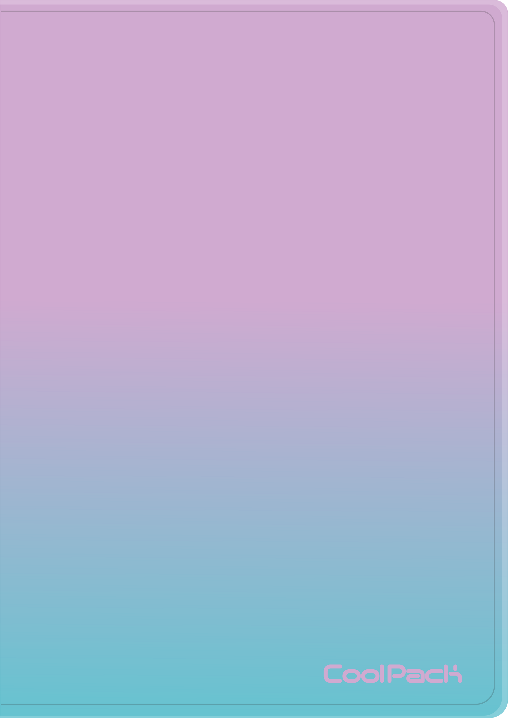 Teczka clear book A4 Coolpack Gradient 20 koszulek Blueberry