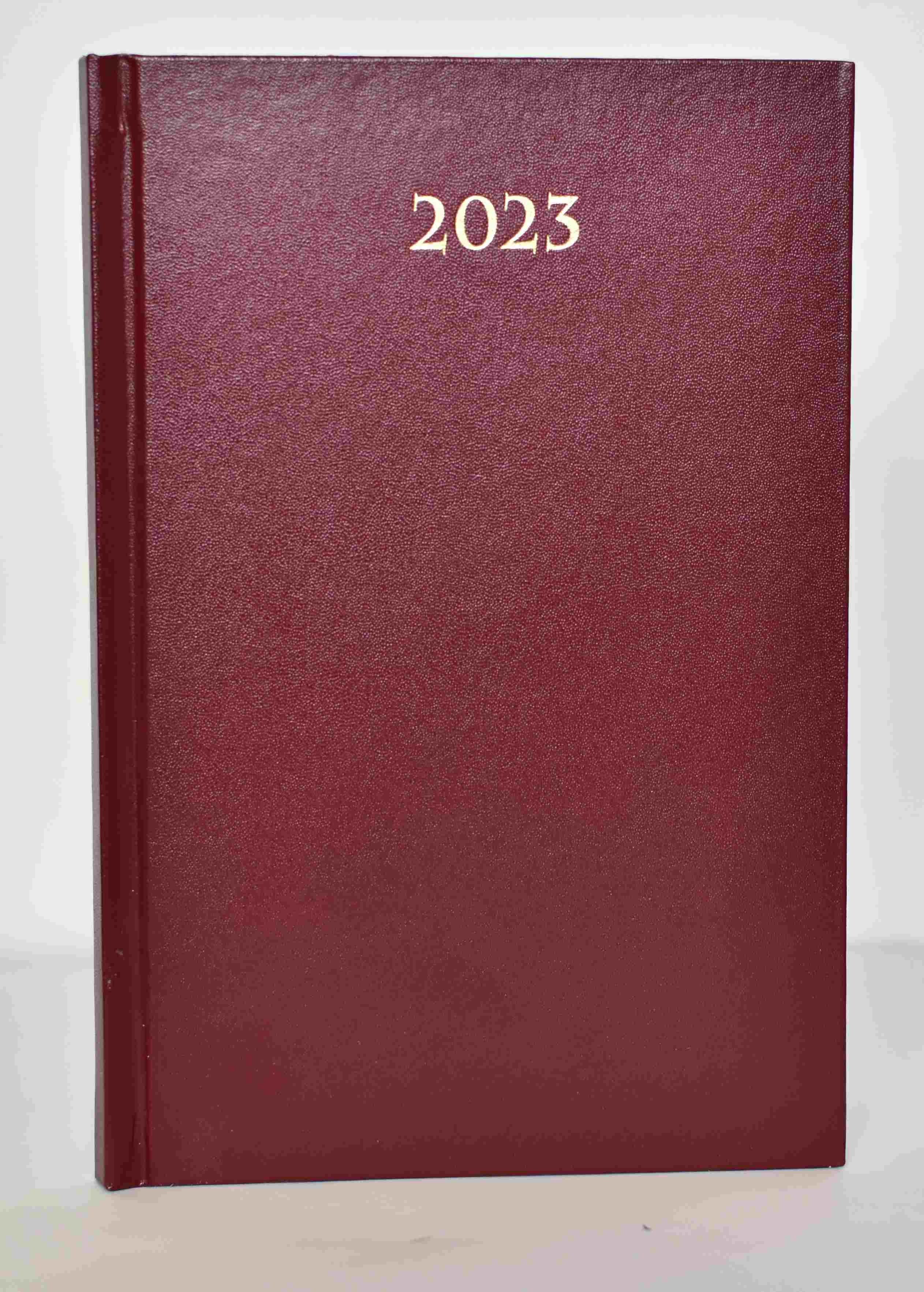 Kalendarz 2023 B6 dzienny divas bordo