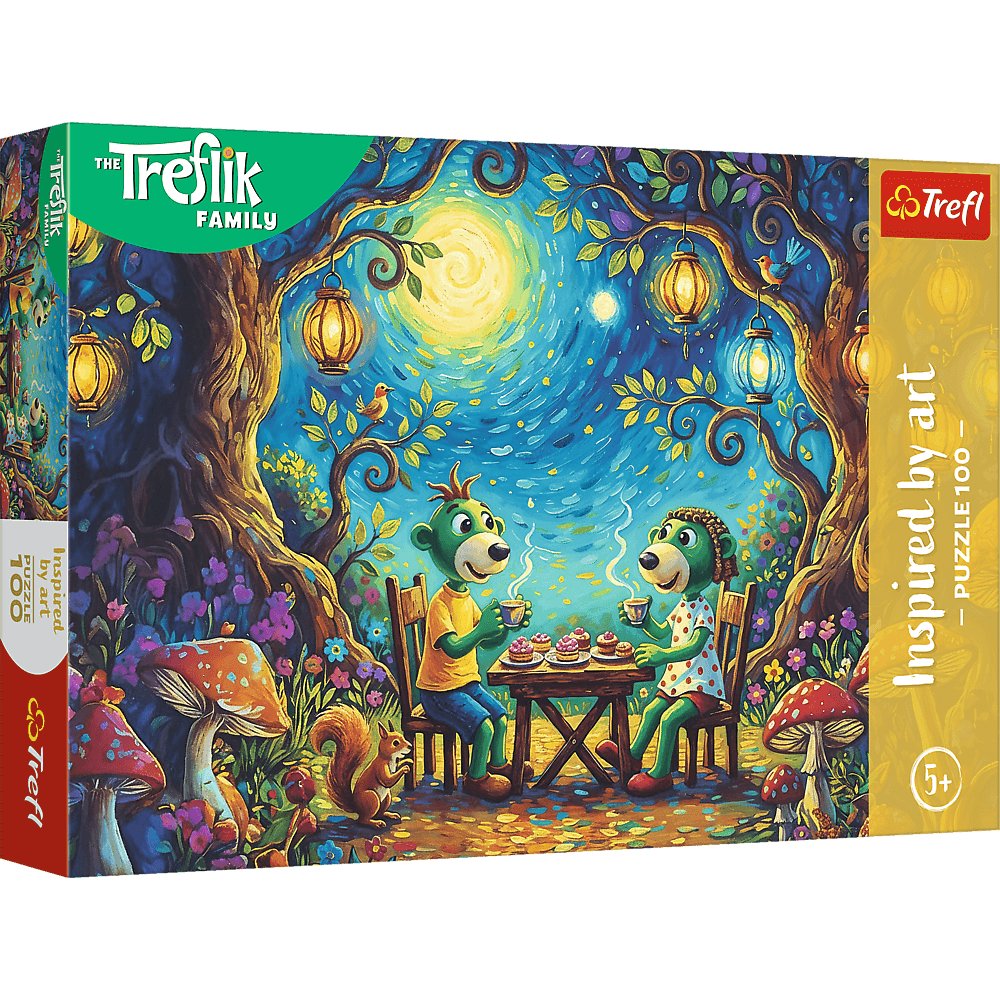 Puzzle 100 Rodzina Treflików Spotkanie w kawiarni 16561