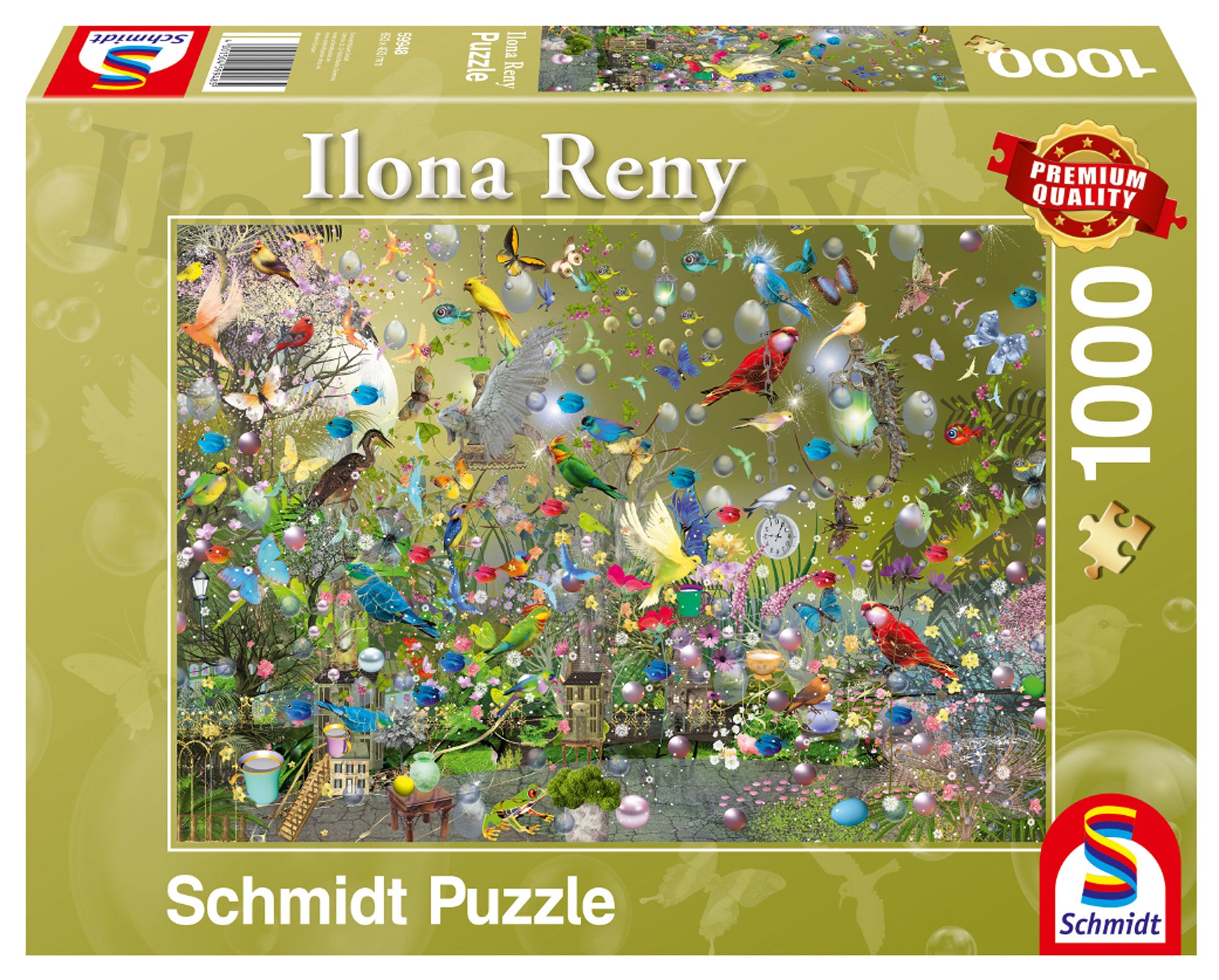Puzzle 1000 PQ Papugi w dżungli I. Reny 110821
