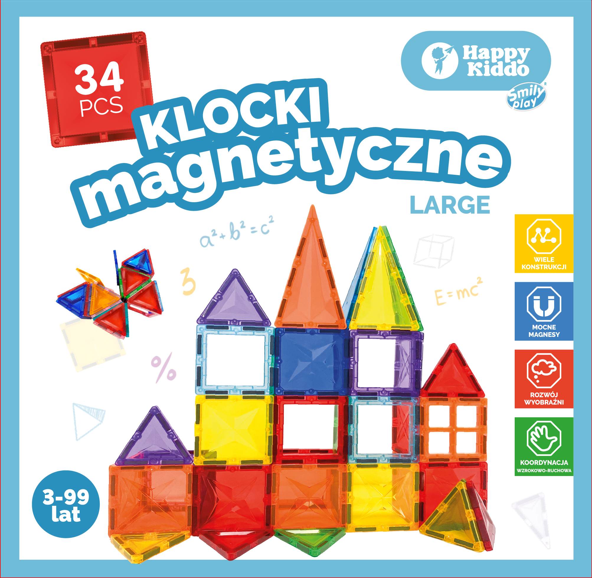Klocki magnetyczne 34 elementy SP85381 AN01