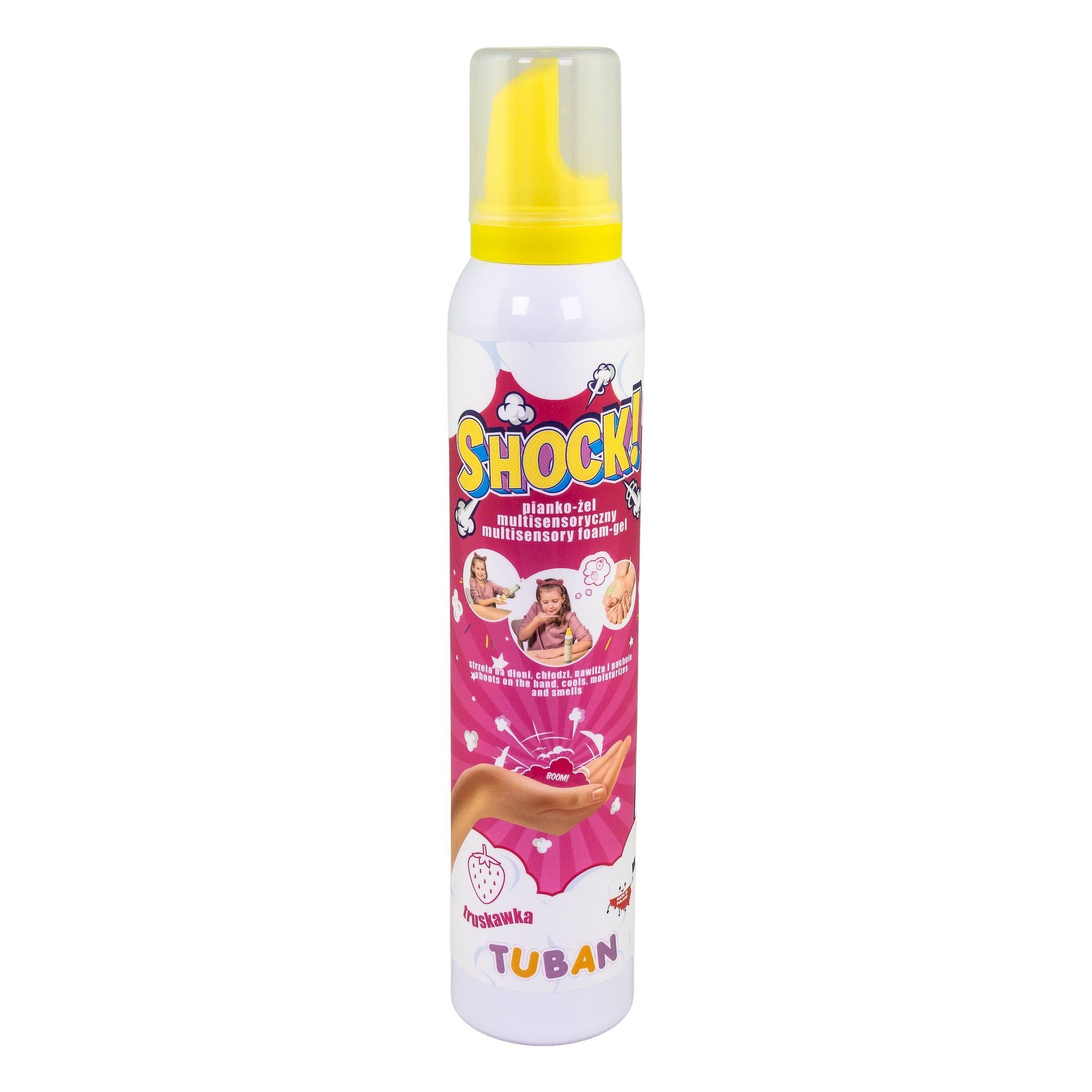 Multisensoryczny pianko-żel Shock! truskawka 200ml