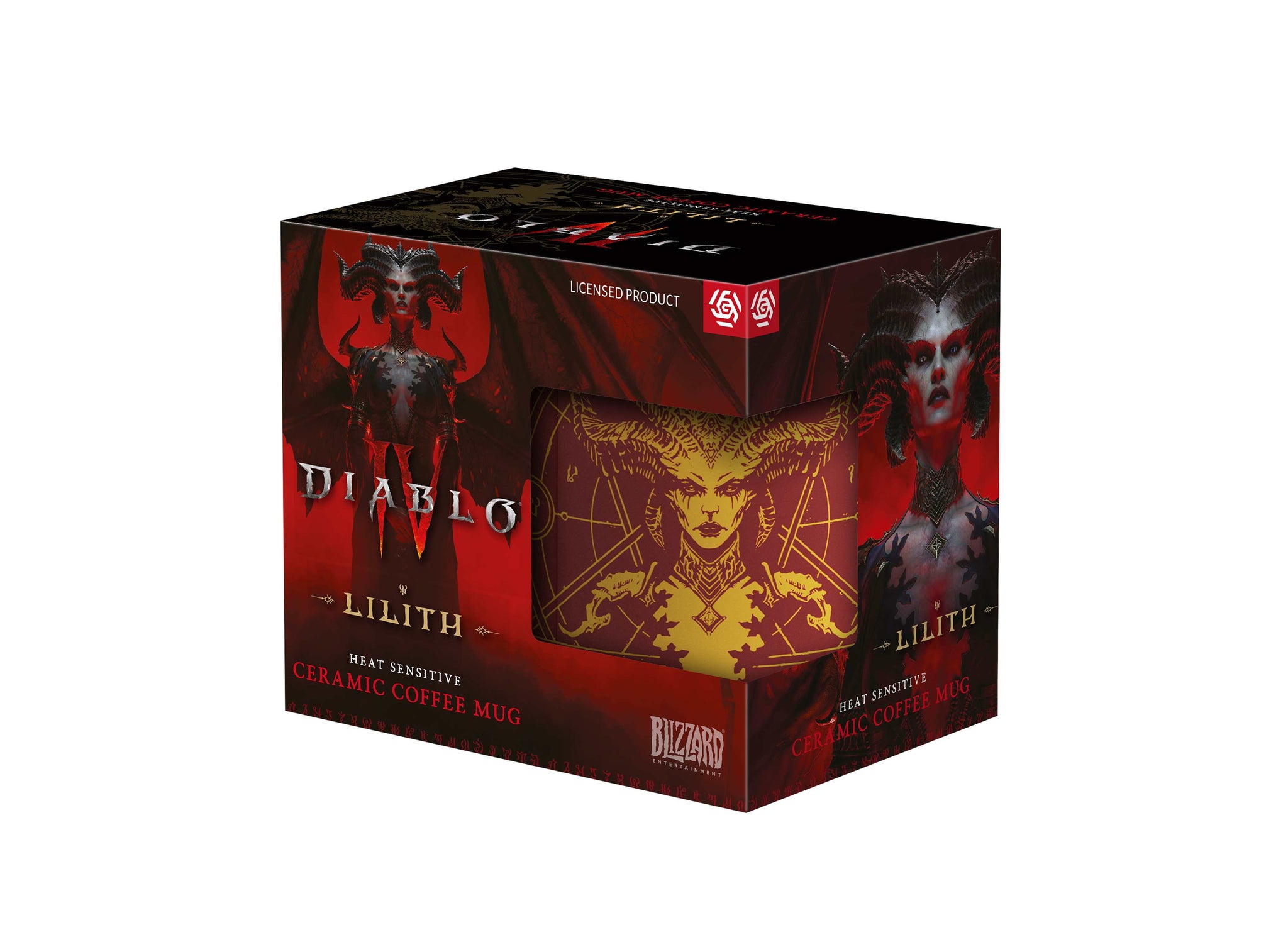 Kubek 480ml termoaktywny ceramiczny Diablo IV Lilith's Blood