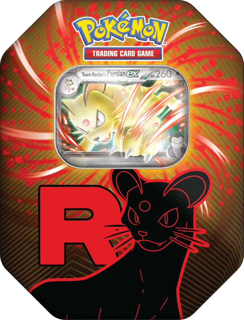 Pokemon TCG Team Rocket Tin Persian puszka