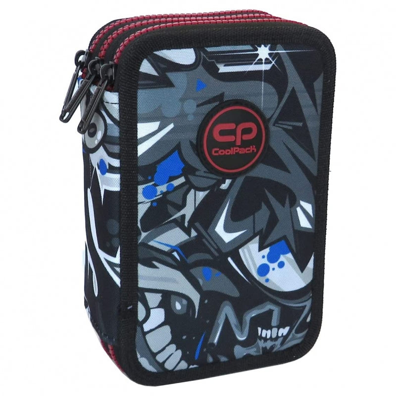 Piórnik 3-komorowy z wyposażeniem Coolpack Jumper 3 street art