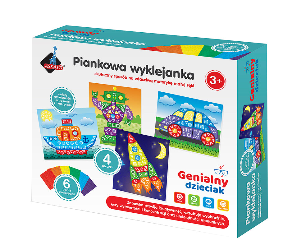 Genialny dzieciak Piankowa wyklejanka dla chłopca