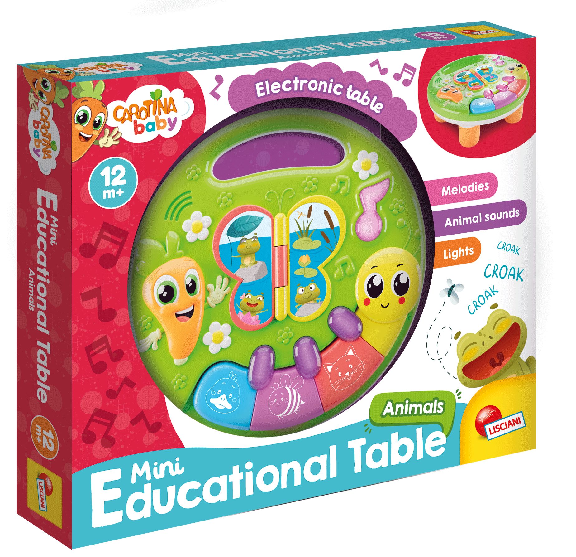 Lisciani Carotina Baby Edukacyjny Ministolik Zwierzęta 304-EX109913