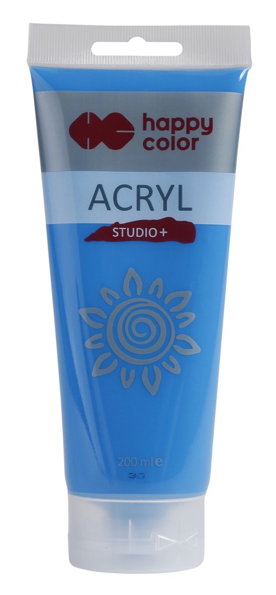 Farba akrylowa Studio 200 ml błękitny ceruleum Happy Color